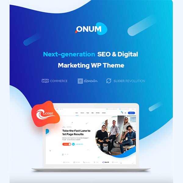 Onum – SEO & Marketing Elementor WordPress Theme